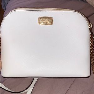 Micheal Kors White and Gold Purse